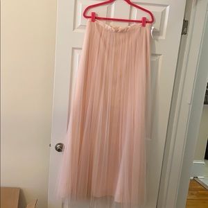 Fun and Formal Pink Tulle Skirt